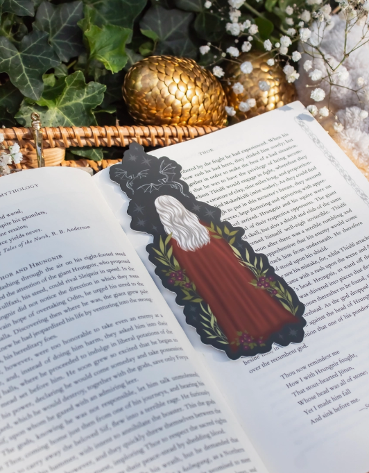 Red Cloaked Fantasy Bookmark