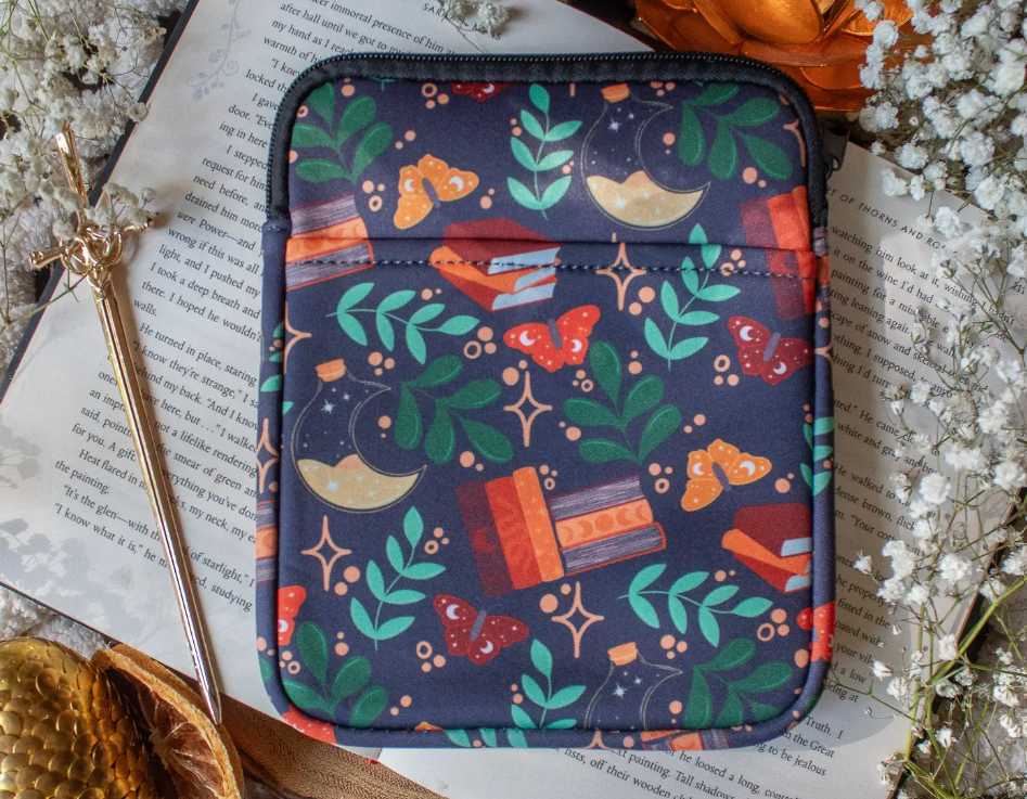 Moonlit Book Garden E-Reader Sleeve